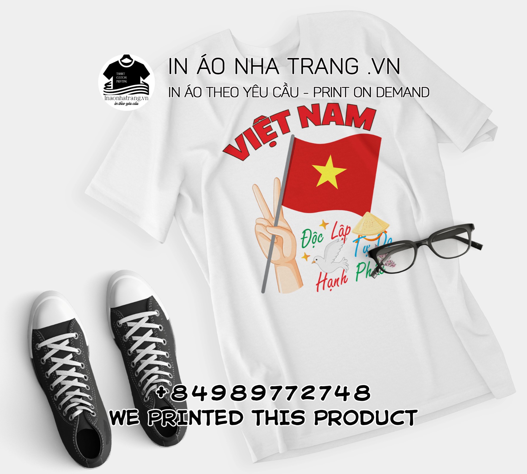 áo thun độc lập tự do hạnh phúc